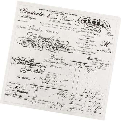 English Silicone Stamps Transparent Rubber Stamps Rubber Stamps for DIY