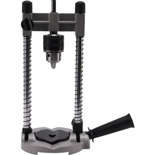 HOT 1 Pcs Multifunctional Drill Stand Adjustable 45-90° Angle Drill Guide Attachment, with Chuck Drill Holder Stand, for Electri