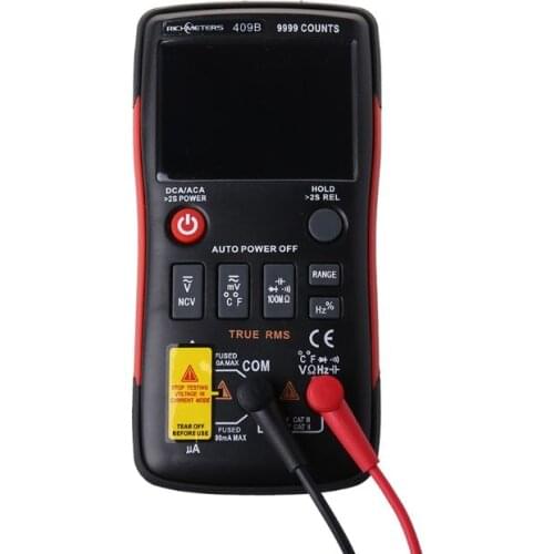 RM409B Digital Multimeter Button 9999 Counts Accuracy Measuring With Analog Bar Graph AC DC Voltage Ammeter Current Ohm Auto
