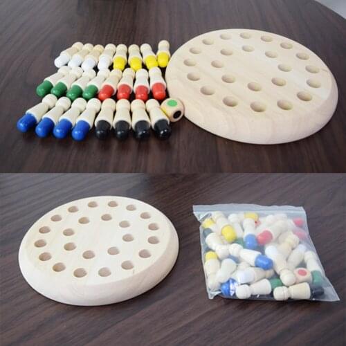 Kids Wooden 3D Memory Match Stick Chess Game Fun Block Board Educational Toys Cognitive Ability Learning Toy for Children