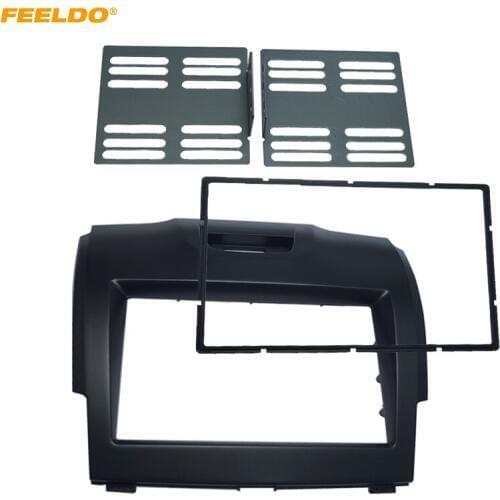 FEELDO Car Stereo Radio DVD 2Din Fascia Frame For CHEVROLET TrailBlazer ISUZU D-Max HOLDEN Colorado Dash Panel Frame Mount Trim