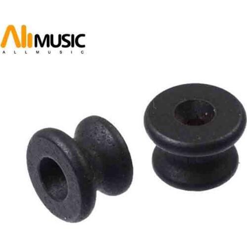 6pcs Ebony Guitar Strap Button Guitar endpins Strap Lock