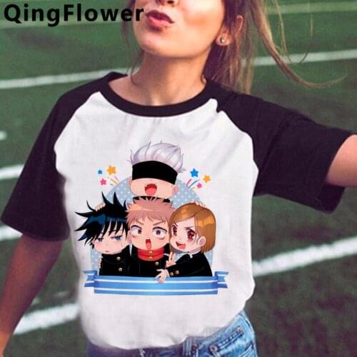Jujutsu Kaisen Gojo Satoru Yuji Itadori women graphic tees women white t shirt aesthetic t shirt t-shirt tumblr plus size