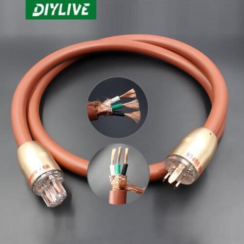 DIYLIVE HiFi VDH Vandenhau Cardinal Fever Power Cable CD Filter Power Amp Speaker Cable MVS Copper Edition