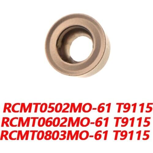 100% Original RCMT RCMT0502MO T9115 RCMT0602MO RCMT0803MO Carbide Insert Blades High Quality And High Efficiency Fast Delivery