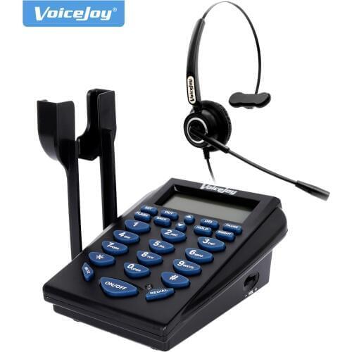 Call Center Noise Cancellation Monaural Headset Telephone Backlight Dial Key Pad with PC Recording function,RJ9 Plug headset