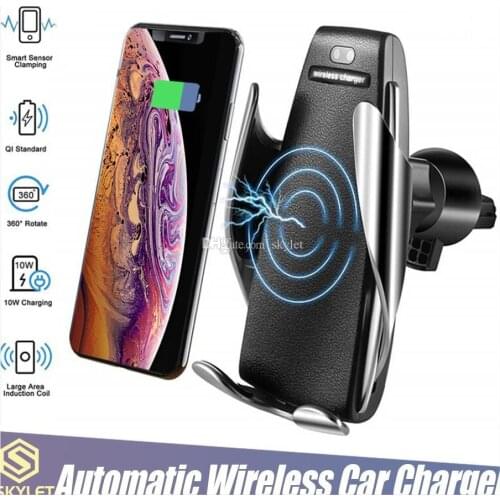 Magnetic car charger holder for iphone 11 X Max universal clamping Qi wireless charging air vent stand for phone