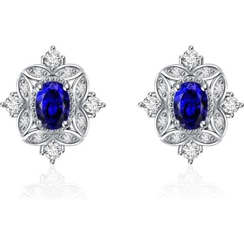 Fashion Christmas Ear Stud Earrings Animal Crystal Deer Studs Earrings