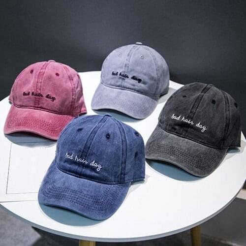Washable Denim Baseball Cap Fashion Tie Dye Streetwear Women Men Hip Hop Hats Outdoor Sports Basketball Visors Caps Comfortable