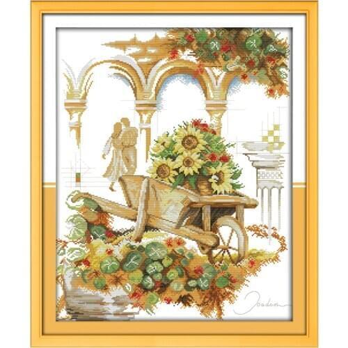 Holiday is coming counted printed on the canvas 11CT 14CT DIY kit wholesale Chinese Cross Stitch embroidery needlework Sets