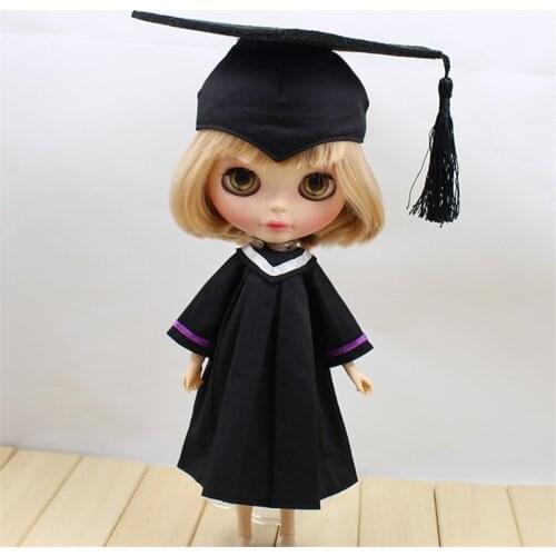 Clothes For 1/6 Blyth Baccalaureate Gown Academic Dress Without Shoes