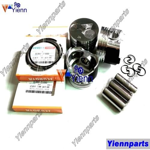 D902 Piston With Ring Set 1G687-21903 For Kubota Tractor Excavator Loader Diesel Engine Repair Spare Parts