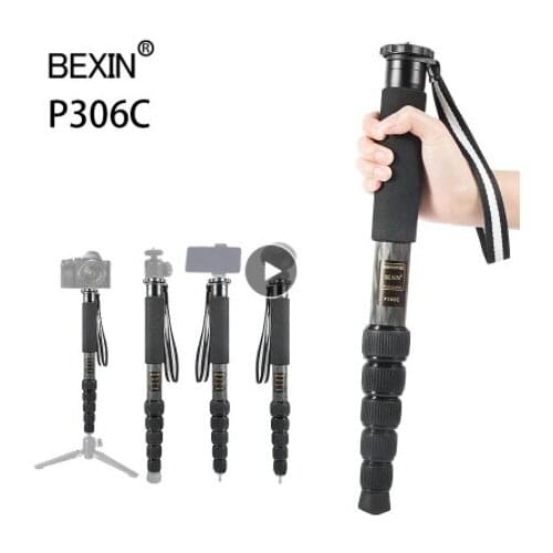 Professional monopod carbon fiber lightweight monopod holder dslr video stant selfie stick tripod monopod for camera phone