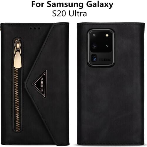 Retro PU Leather Case With Storage Function For Samsung Galaxy Note 20 10 Plus 9 8 Handbag Flip Leather Case For Samsung S20 S10