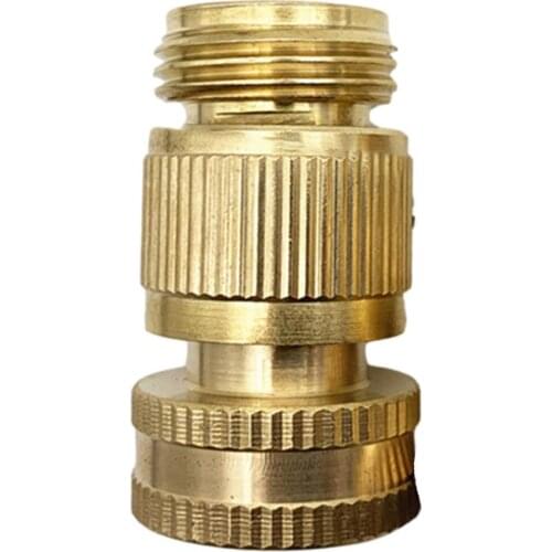 Garden Water Pipe High Pressure Watering Hose Quick Connector Brass 3/4 Hose Quick Connector Set Coupling