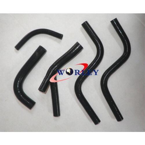 Silicone radiator hose FOR Honda CR250 CR 250 1985 1986 1987 85 86 87 BLACK