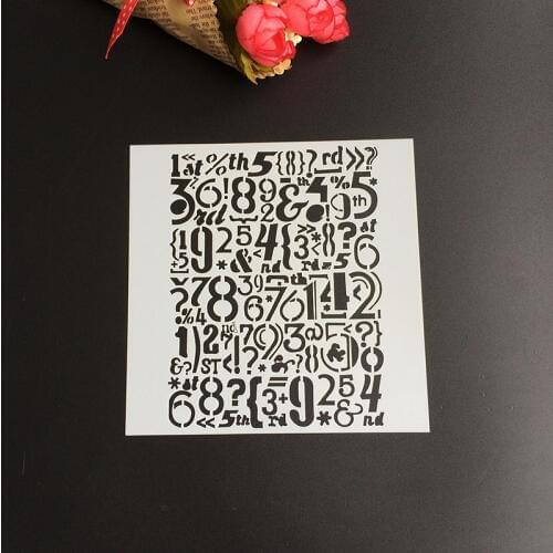 1Pcs 13*13cm Scapbook Stencil Cake Decorating Tool scrapbooking DIY Decorating Stencil Fondant Pattern Printing Spray Template