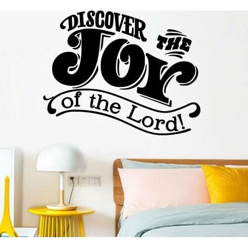 Discover The Joy Wall Decals Christian Love BiBle Verse House Gift Vinyl Art Wall Stickers Home Decor Bedroom Living Room Z400