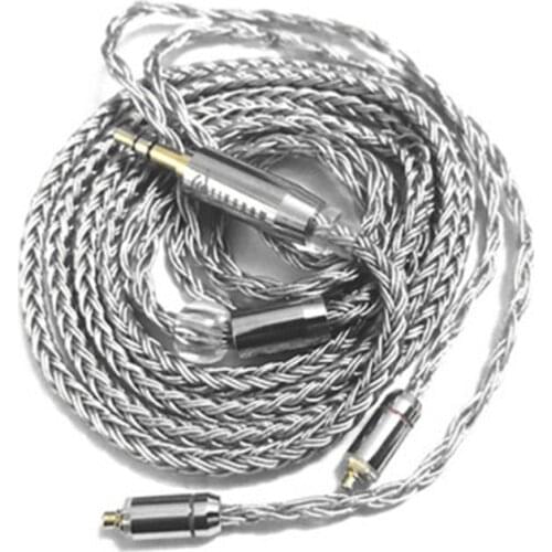 YINCROW 16 Core Single crystal Copper Cable Earphones Silver-plate Cable MMCX Connector For BQ3 KC2 T4 S2 PRO T2 P1 DT6 RW1000