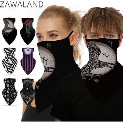 ZAWALAND I can\'t breathe Print Triangular Bandana Scarves Anti-UV Smooth Camping Cycling Fishing Breathable Headband for Adult