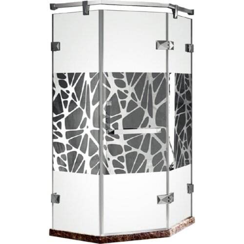 304 stainless steel diamond shower sliding door glass bath partition screen color custom