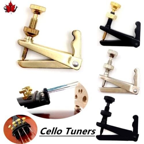 20pcs Brand new Good cello black fine tuners4/4-3/4 #6674
