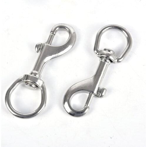 65mm/70mm/80mm/90mm/100mm/120mm Stainless Steel Bolt Snap Hook Clip Diving Singel Hook BCD Accessories Tools