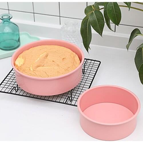 Non stick bottom cake mold detachable cake mold northern Europe pink baking mold