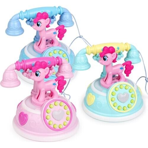 Retro Childrens Phone Toy Phone Early Education Story Machine Baby TelePhone Emulated Telephone Toys for Children Musical Gifts