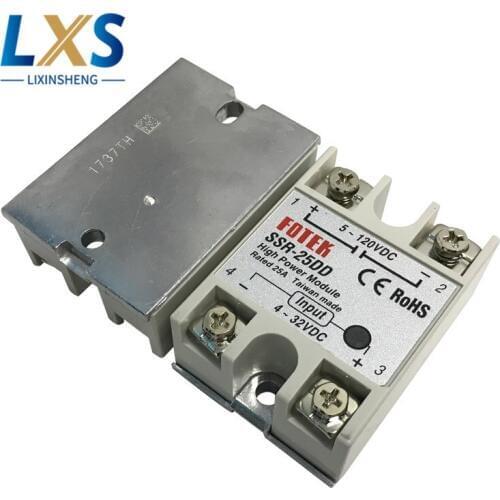 FOTEK Module SSR-25DD Input 3~32VDC Load 5~80VDC DC Single Phase DC Solid State Relay