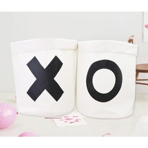 Kraft paper clothes storage box children toy storage bucket organizer waterproof cotton and linen folding storage bag