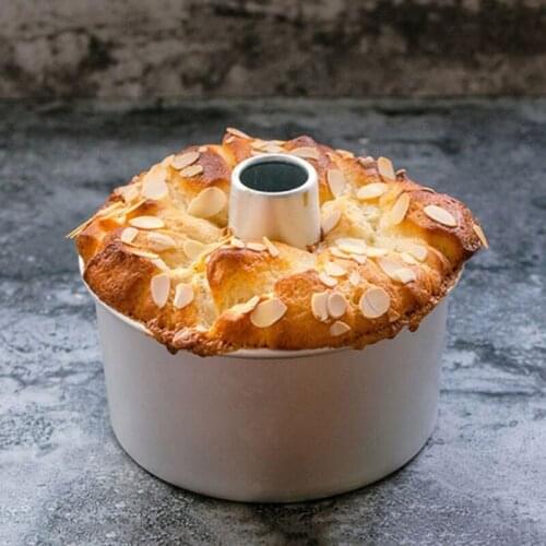 9 Inch Aluminum Alloy Round Sponge Cake Mold Hollow Chimney Baking Pans Cake Pan Baking Mold with Removable Bottoms