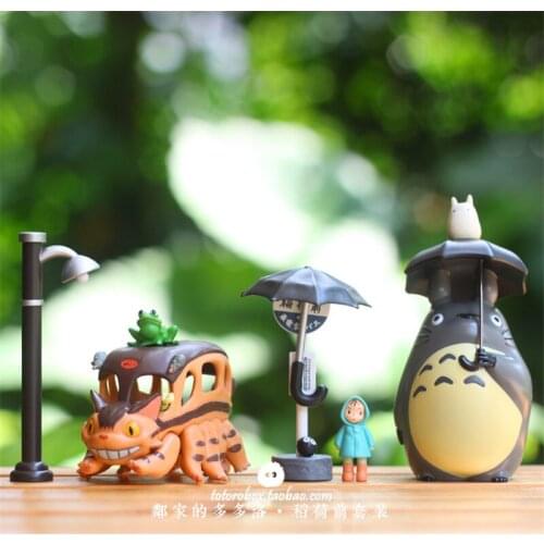 Figurine My Neighbor Totoro Mei Mini Figure Set Kids Toys Miyazaki Hayao House View Decorations Lote Totoro Figurines Figura