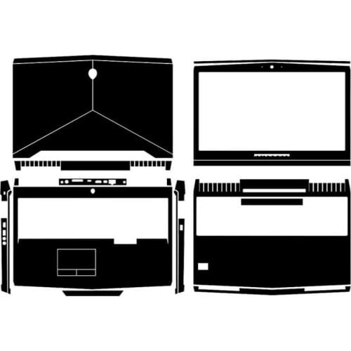 KH Laptop Sticker Skin Decals Cover Protector Guard for Dell Alienware m17 r4 2016 Tobii Eye Tracking model