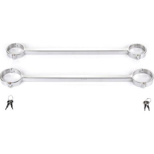 Stainless Steel Bdsm Bondage Cuffs Shackle Restraints Adult Games Sex Slave Legcuffs Harness Bondage Kit Sex Toys For Womem Men