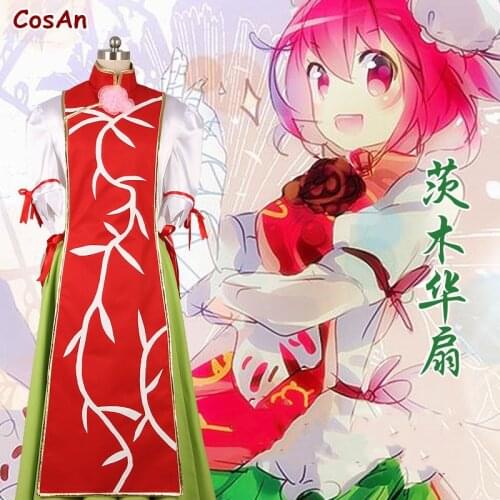 New Game Touhou Project Ibaraki Kasen Cosplay Costume Red Lovely Uniform Dress Activity Party Role Play Clothing Custom-Make Any