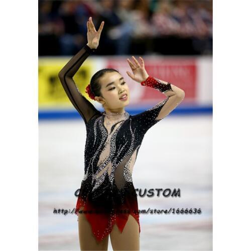 Girls Figure Skating Dresses Graceful New Brand Custom Ice Skating Dresses For Competition DR4396