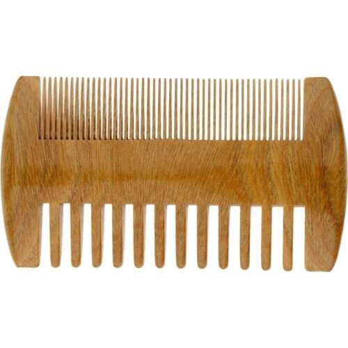 Antique Natural Sandalwood Wide&fine Tooth Massage Comb Detangle Retro Combs