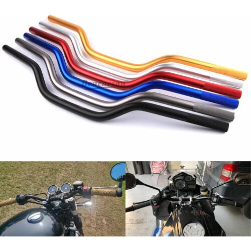 22mm Motorcycle Handlebar Aluminum Alloy Motocross Scooter Steering Wheel Anti-rust Handle Bars For Victory Yamaha Honda Benelli