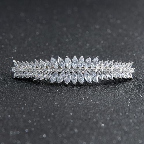 Bridal Water Drop Hair Comb Hair Clip Luxury CZ Zircon Barrette Head Piece Wedding Hair Piece Bridesmaid Jewelry SS001