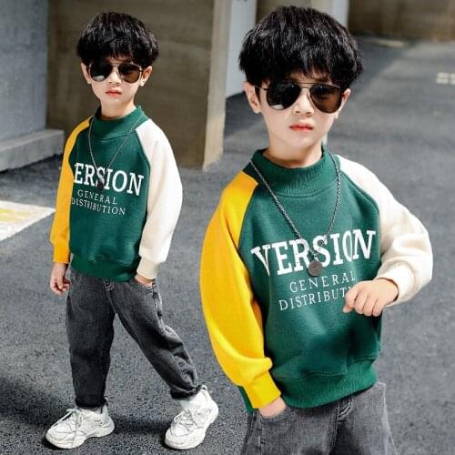 Scoop Spring Autumn Tops Boys Sweatshirts Jacket Coat Kids Overcoat Outwear Teenager Children clothes High Quality