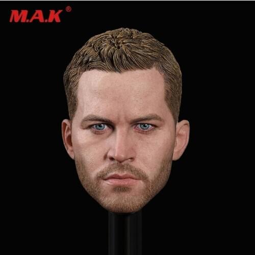 1/6 Scale GACTOYS GC028 Paul Walker Head Sculpt Brian O'Conner Head Carved Model for 12inch Action Figure DIY In Stock