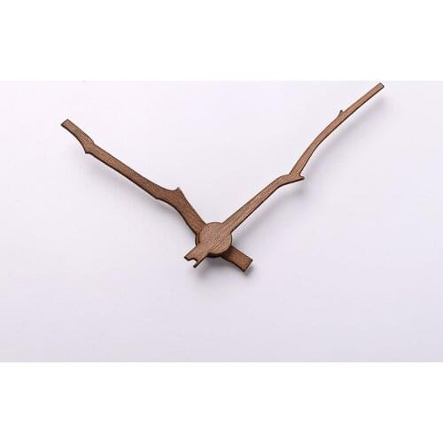 High quality 10sets DIY Wall Quartz Clock wooden Hands for 10 12 inch clock Walnut wood pointers Repair Tool Parts Kit set