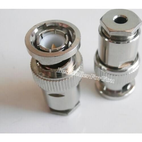 10Pcs/SET BNC Q9 Male Plug Clamp For RG316 RG174 RG179 LMR100 Cable RF Coax Connector