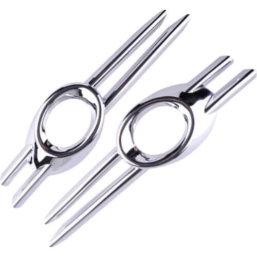 2pcs Car Front Bumper Fog Light Lamp Grille Cover Trim Fit For Volkswagen VW Passat CC 2009 2010 2011