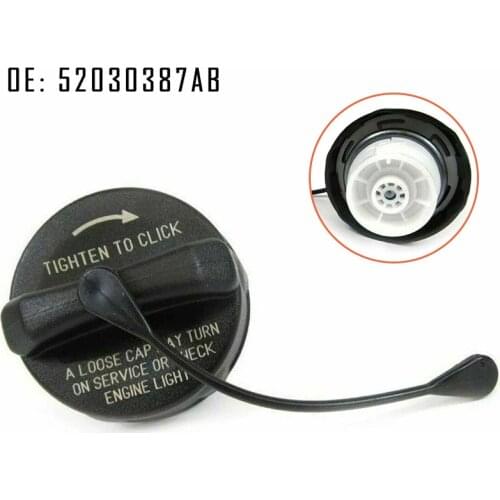 52030387AB Fuel Filler Tube Gas Cap with Tether Mopar For Jeep Wrangler 3.6L-V6 2003-2018 Exterior Parts Tank Covers