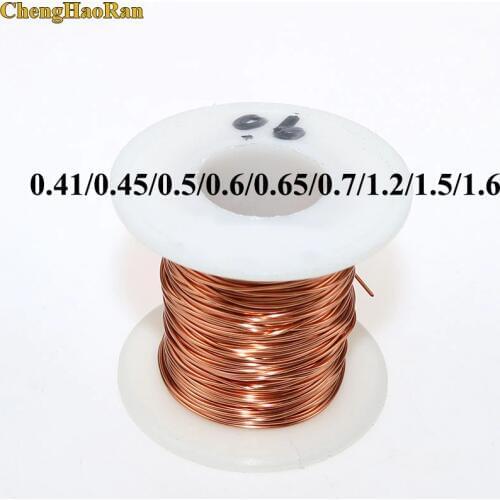 ChengHaoRan 0.41 0.45 0.5 0.6 0.65 0.7 1.2 1.5 1.6 mm 1m Copper Wire enameled Repair QA-1-155 2UEW