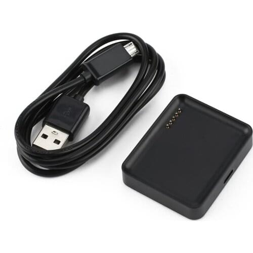 Black Smartwatch Charging Cradle Dock For LG LG-W10 G Watch R W100 Smart Watch Battery Charger With Micro Usb Cable
