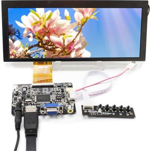 8.8" CLAA088WA01XN 1280x480 LCD Screen 8.8" Brightness 500nits LCD with HD-MI VGA AV LCD Controller Board For Car Monitor Module