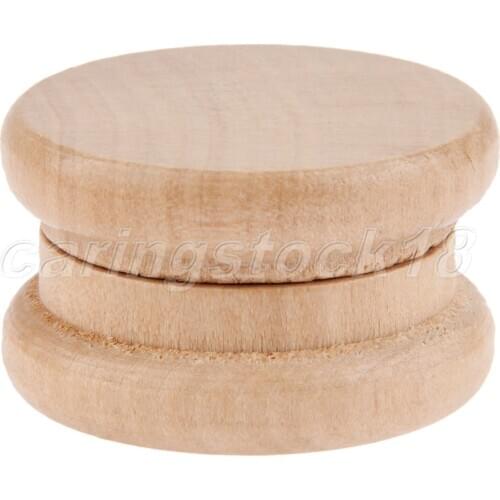 1PC Wooden Tobacco Spice Herb Grinder 54mm 2 Parts With Nail Teeth Wood Herb Grinder Handle Tobacco Herb Grinder Accessory